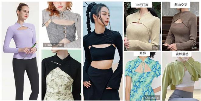 新中式瑜伽服 两大趋势热点结合服装设计可以如何做？(图7)